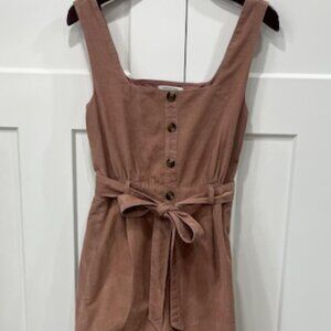American Eagle corduroy jumpsuit, blush color, size M, gently used